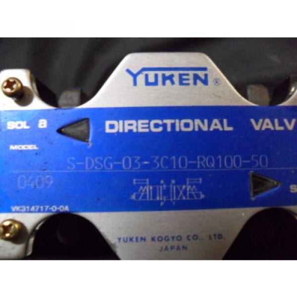 USED Yuken S-DSG-03-3C10-RQ100-50 Directional Control Valve #3 image