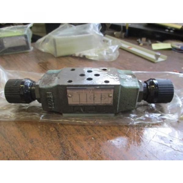 YUKEN THROTTLE &amp; CHECK MODULAR VALVE MSW-01-Y-40 #1 image