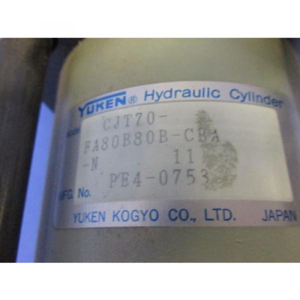 YUKEN HYDRAULIC CYLINDER PE4-0753 / CJT70-FA80B80B-CBA-N #3 image