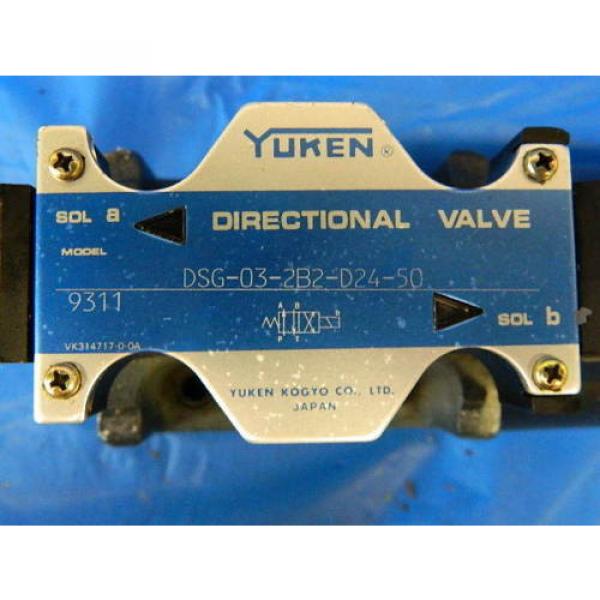 YUKEN DSG-03-2B2-D24-50 DIRECTIONAL VALVE DUAL COIL from MAKINO #3 image