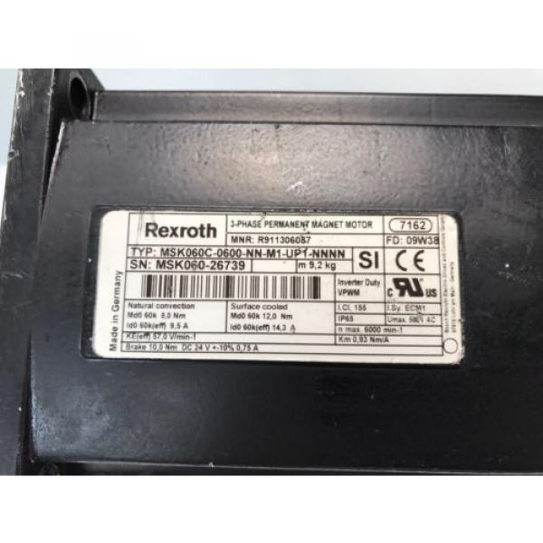 REXROTH 3~Permanent-Magnet-Motor&lt;&gt;MSK060C-0600-NN-M1-UP1-NNNN #2 image