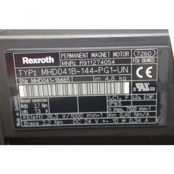 Rexroth MHD041B-144-PG1-UN Servomotor MHD041B144PG1UN #3 image