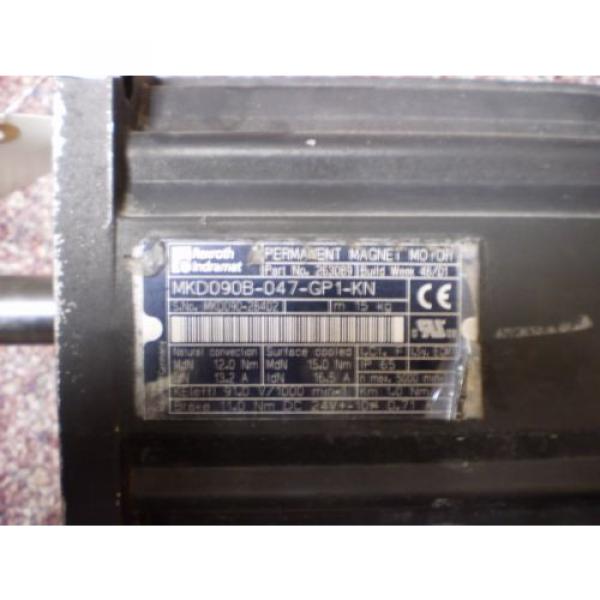 REXROTH MKD090B-047-GP1-KN SERVO MOTOR, 3-PHASE, SHAFT DIAMETER: 263089 #2 image