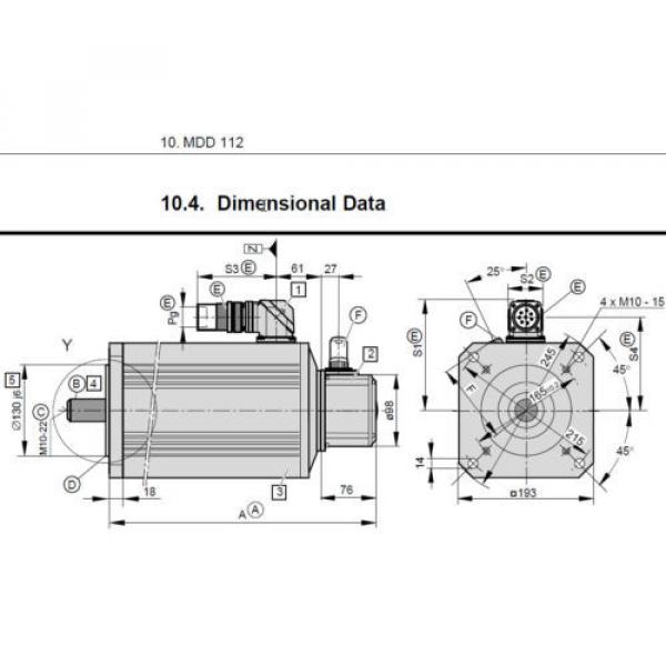 Indramat MDD112B-N-030-N2M-130GAO Servo Motor, 3000 RPM, P/N 11271488 Rexroth #10 image