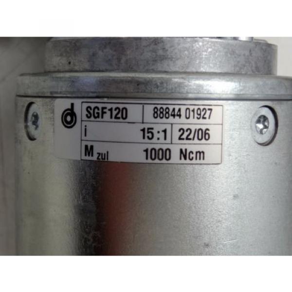 DUNKERMOTOREN GR80X40 90 DEG GEAR MOTOR 15:1 RATIO REXROTH R151014200 BALL LEAD #6 image