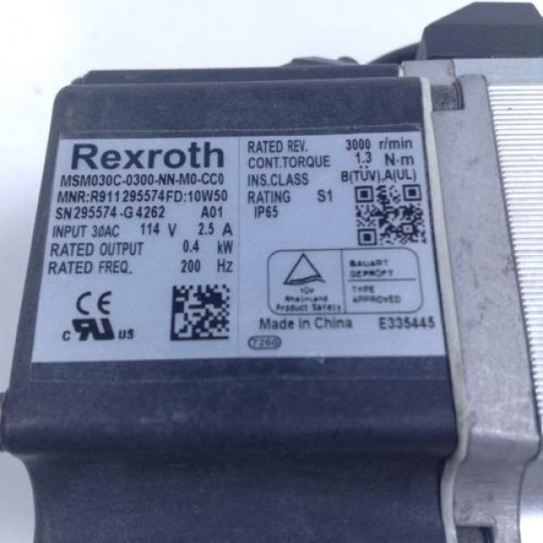 Rexroth MSM030C-0300-NN-M0-CC0 Servo Motor R911295574 MSM030 UMP #3 image