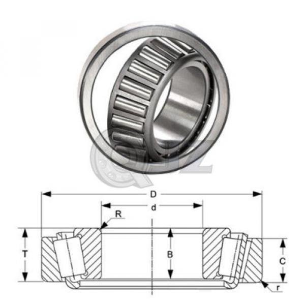 2x 555S-552A Tapered Roller Bearing QJZ New Premium Free Shipping Cup &amp; Cone Kit #4 image