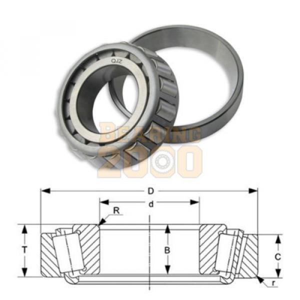 1x 663-653 Tapered Roller Bearing Bearing 2000 New Free Shipping Cup &amp; Cone #3 image