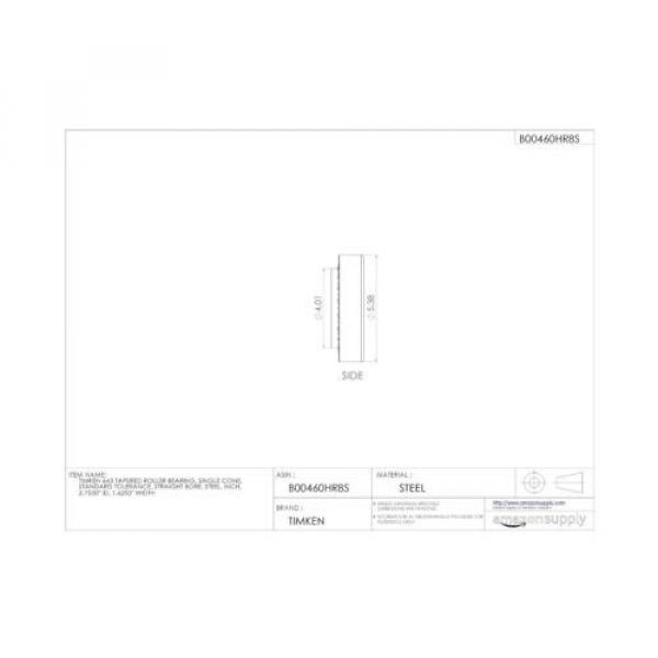  Tapered Roller Bearing 643 New/Dented Box Discount! 2.75&#034; ID 1.625&#034; Width #4 image