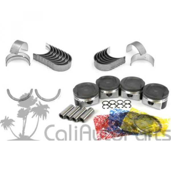 FITS:   00-08 Toyota Celica Matrix 1.8L 1ZZFE PISTONS RINGS KIT MAIN ROD BEARINGS #1 image