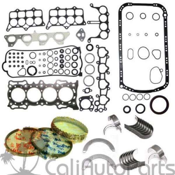 92-96   Honda Prelude 2.2L SOHC F22A1 *GRAPHITE* FULL SET RINGS MAIN ROD BEARINGS #1 image