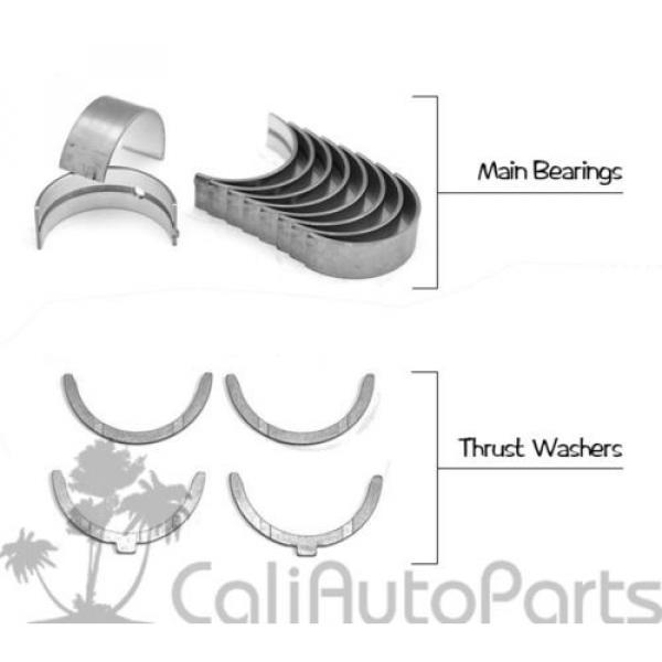 FITS:   85-95 TOYOTA PICKUP 2.4L 22RE 22REC SOHC 8V RINGS + MAIN ROD BEARINGS SET #4 image