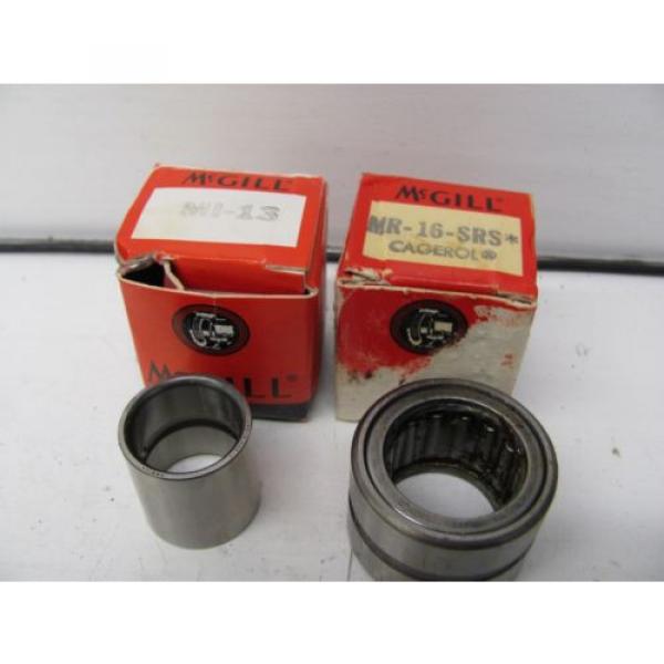 LOT OF 2 MCGILL PRECISION BEARINGS MR-16-SRS &amp; MI-13 #1 image