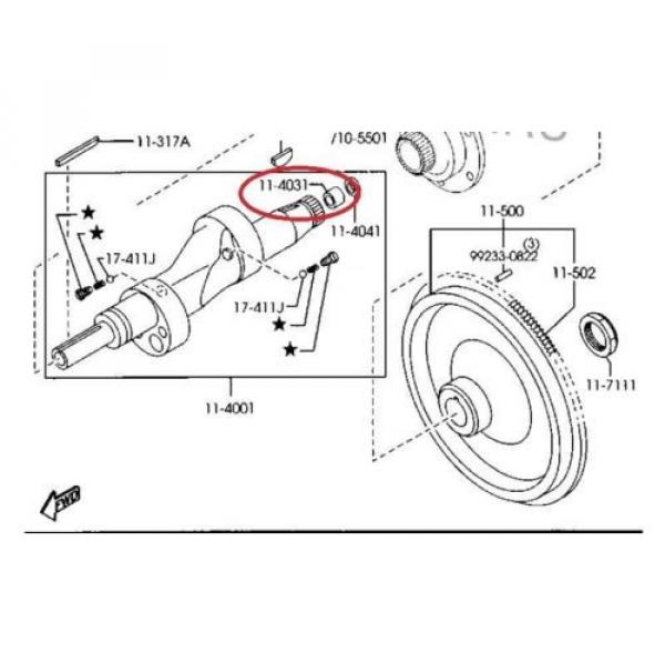 KOYO NU19/670 Single row cylindrical roller bearings 10329/670 BEARING ECCENTRIC SHAFT ROTARY ENGINE Mazda RX8 RX-8 2003-2012 15BTM2016C2 #4 image