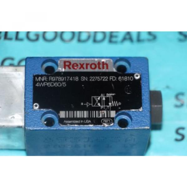 Rexroth R978917418 Directional Valve 4WP6D60/5 New #3 image