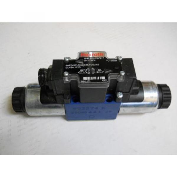 REXROTH 4WE6W61/EG24N9DK25L/62 HYDRAULIC SOLENOID VALVE R978007917 24V   NEW #1 image