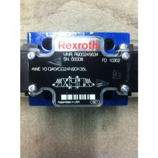 REXROTH 4WE10Q40/CG24N9DK35L DIRECTIONAL SOLENOID VALVE NEW R900245634 #2 image