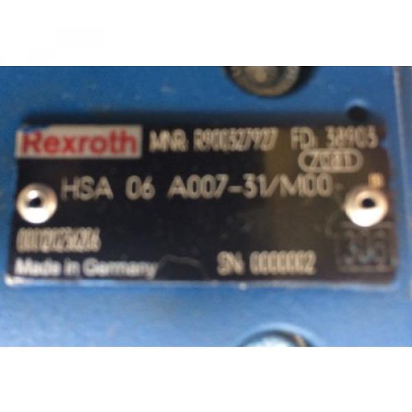 REXROTH HYDRAULIC CONTROL VALVE / GEAR HSA-06-A007-31 , 7081 MNR R 900327927 NEW #2 image