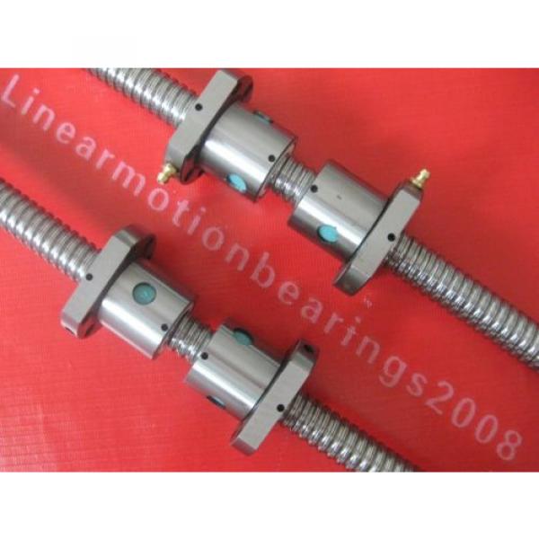 2 HM926740/HM926710  anti backlash lead screw ballscrew RM2005-800/1500mm + 4 ballnuts Lubrication Solutions #1 image