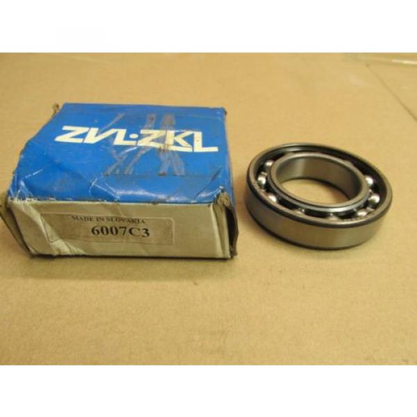 NIB ZKL ZVL 6007 C3 BALL BEARING NO SHIELDS 6007C3 DEEP GROOVE 35x62x14 mm NEW #1 image