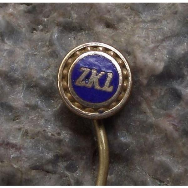 Vintage ZKL Czechoslovakia Ball Bearing Firm Race &amp; Cage Advertising Pin Badge #5 image