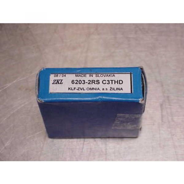 New in Factory Packaging Single Row Ball Bearing ZKL 6203-2RS C3THD #2 image