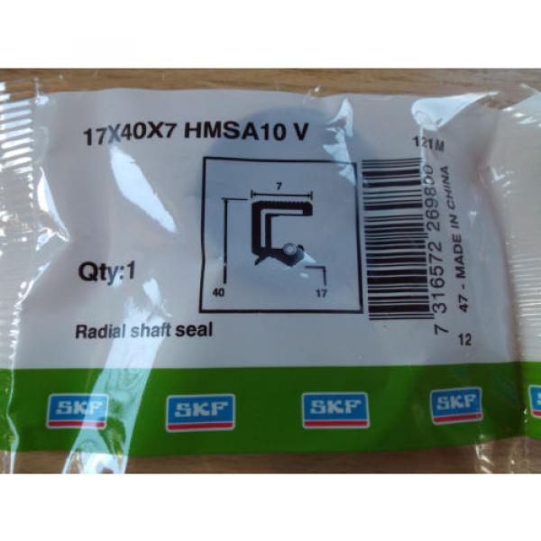 Oil Seal SKF Viton 17x40x7mm Double Lip R23/TC #2 image