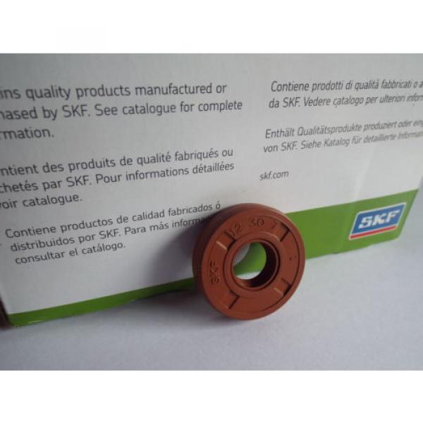 Oil Seal SKF Viton 12x30x7mm Double Lip R23/TC #1 image