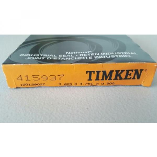 415937 TIMKEN NATIONAL  CR SKF 36220 3.625 X 4.751 X .500 OIL GREASE SEAL #3 image