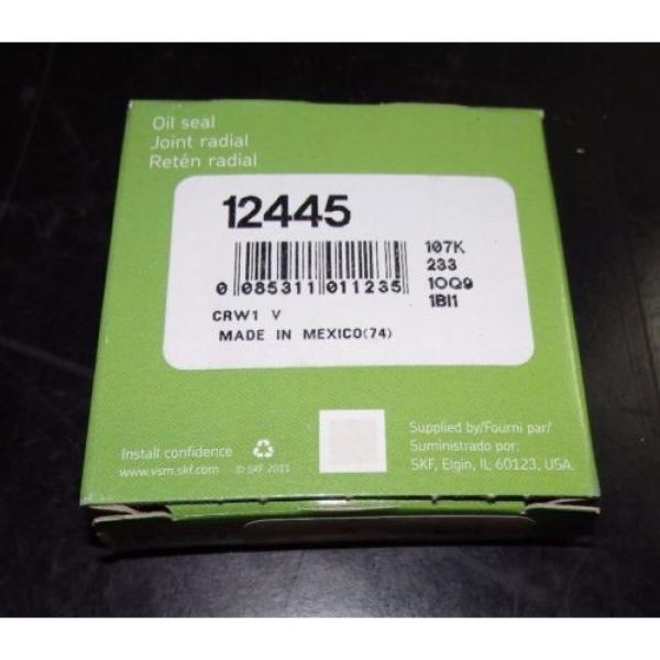 SKF Fluoro Rubber Oil Seals QTY 2, CRW1 Design 1.25&#034; x 2&#034; x .25&#034; 12445 |9468eJN1 #4 image