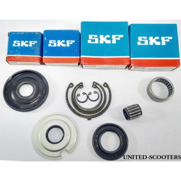 Vespa VBA1T VLB1T VBC1T Bajaj Engine Bearings Oil Seals Circlips SKF New V1510 #2 image