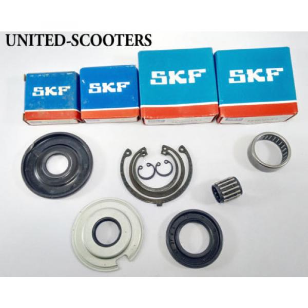 Vespa VBA1T VLB1T VBC1T Bajaj Engine Bearings Oil Seals Circlips SKF New V1510 #4 image